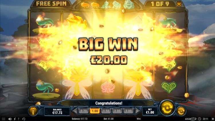 Fire Toad slot review free spins big win