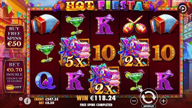 Hot fiesta slot pragmatic play big win bonus