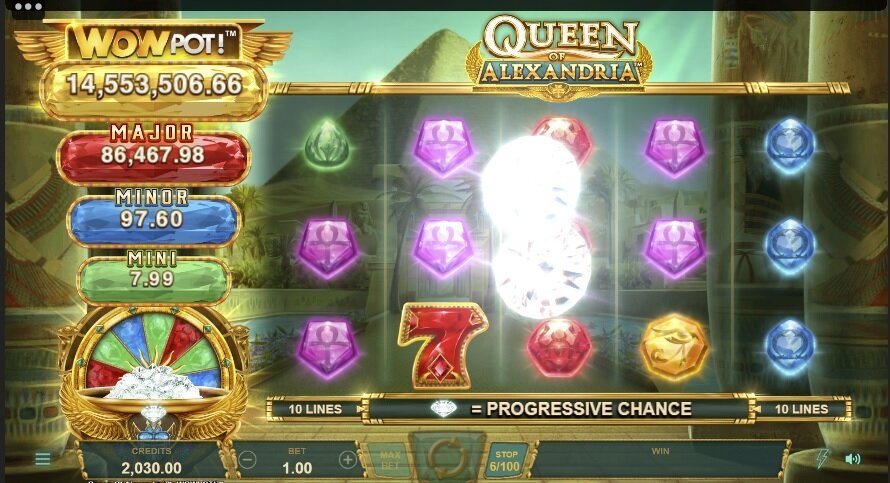 Queen of Alexandria Wowpot slot