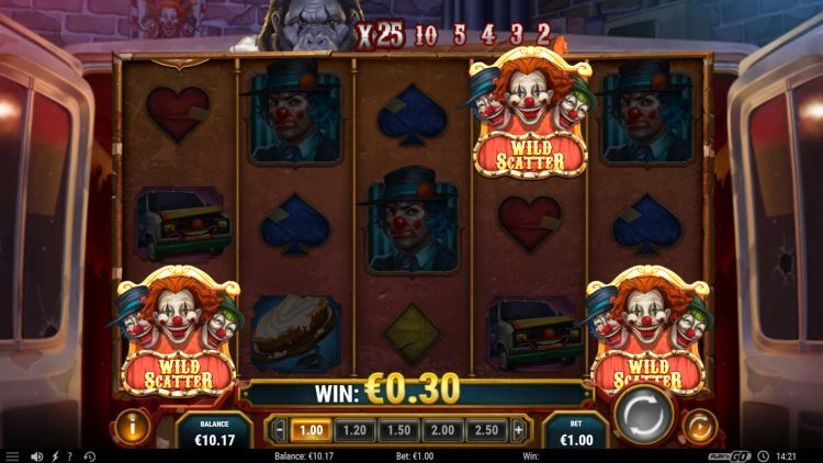 3 clown monty free spins trigger