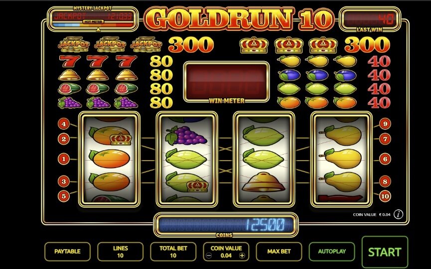 Goldrun 10 fruitautomaat