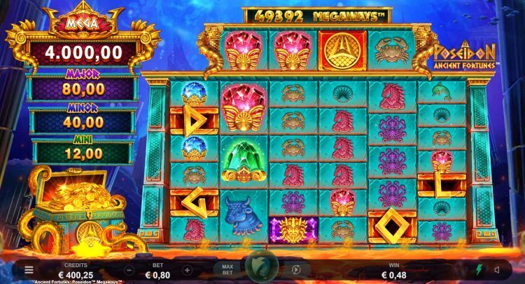 Poseidon Megaways slot free spins trigger