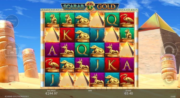 Scarab Gold slot review free spins trigger max scatters