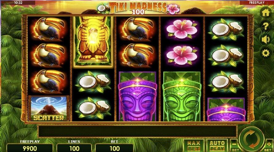 Tiki Madness 100 slot