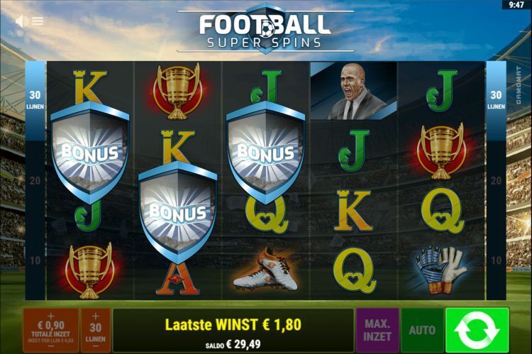 Football Super Spins gamomat review free spins trigger