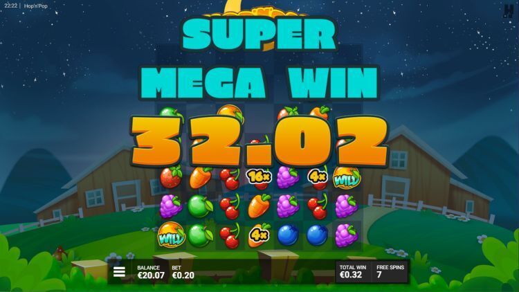 Hop n Pop slot review mega win