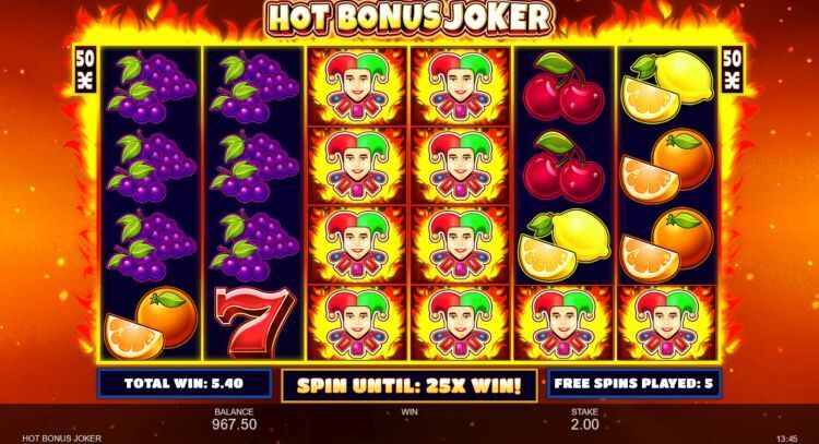 Hot Bonus Joker slot bonus win