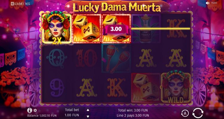 Lucky Dama Muerta Wild met Multiplier