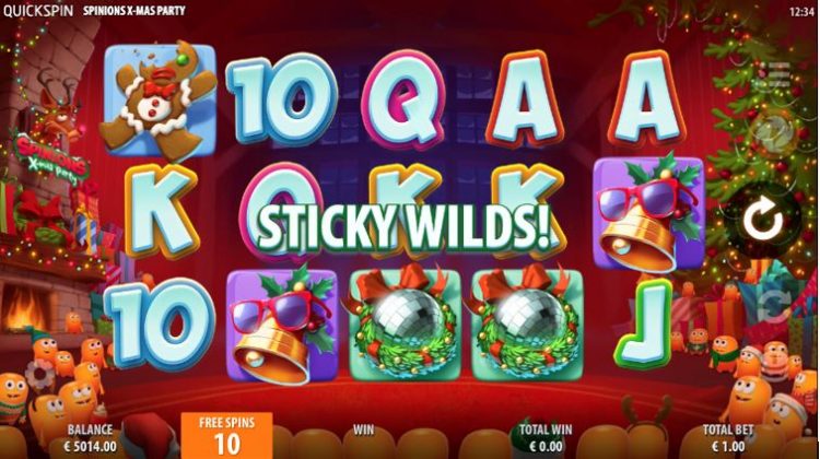 Spinions Christmas Party Free Spins