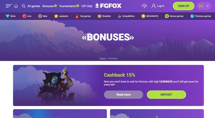 FgFox Casino Bonus