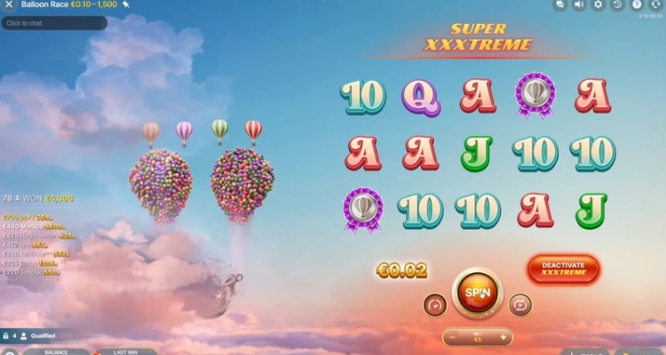 Balloon Race Super XXXtreme Spins