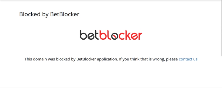 BetBlocker Geblokkeerde Goksite