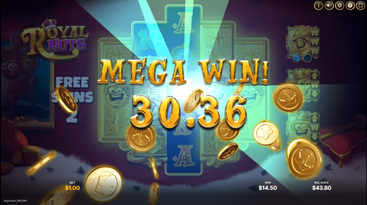 Royal Nuts slot bonus mega win