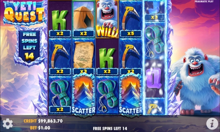 Yeti Quest Free Spins Bonus