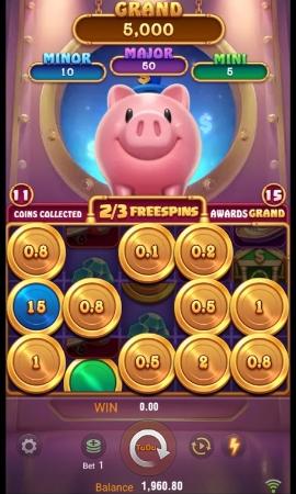 3 Lucky Piggy Hold and Wind Bonus