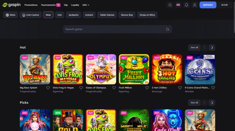 GxSpin Casino Betrouwbaar