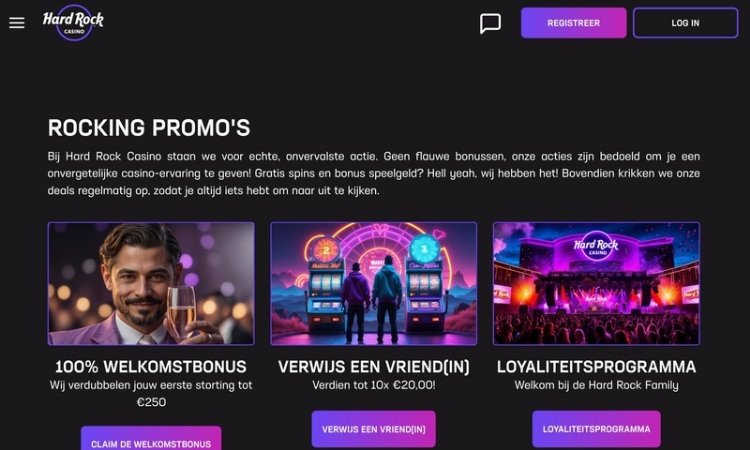 Hard Rock Casino Promoties en Bonussen