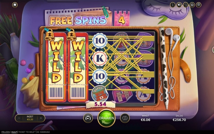 Ticket to Wild Free Spins Bonus