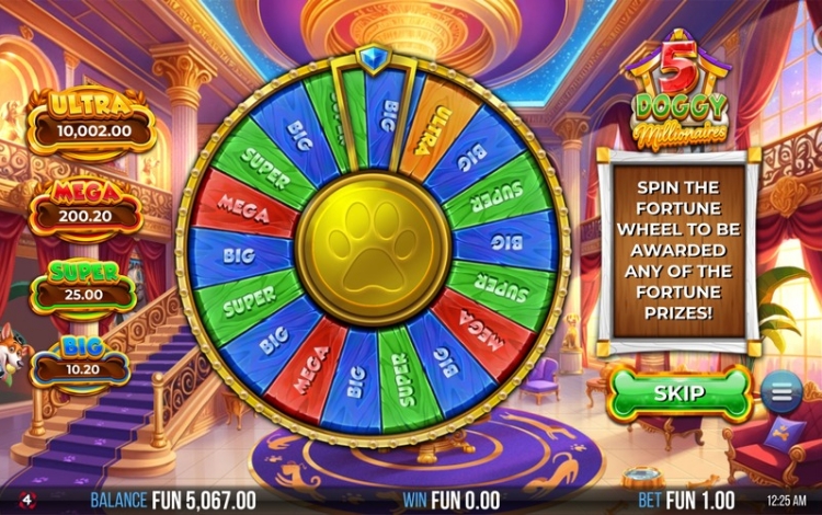 Relax Gaming 5 Doggy Millionaires Jackpot Bonus