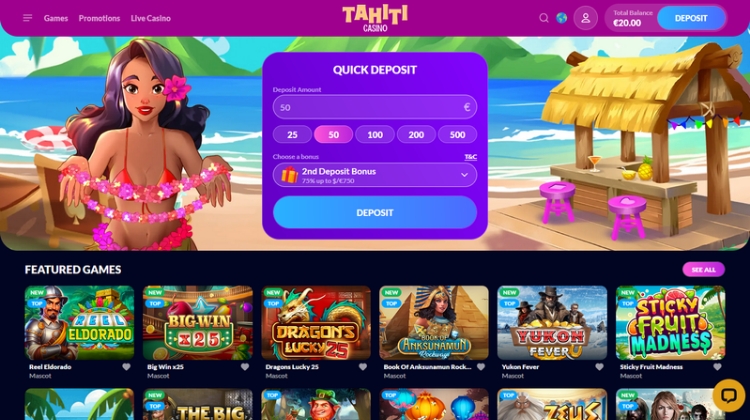 Tahiti Casino Betrouwbaar