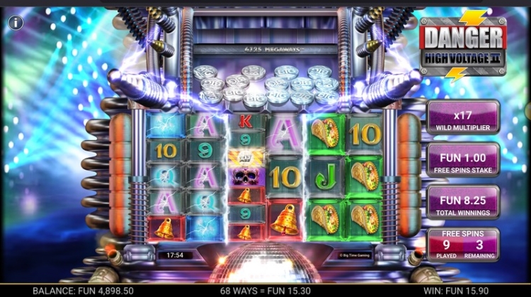 Danger High Voltage 2 Free Spins Bonus