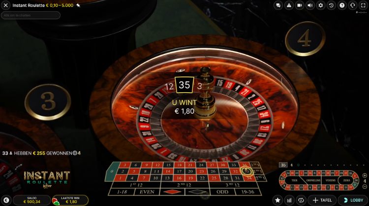 Instant Roulette Live Uitbetaling