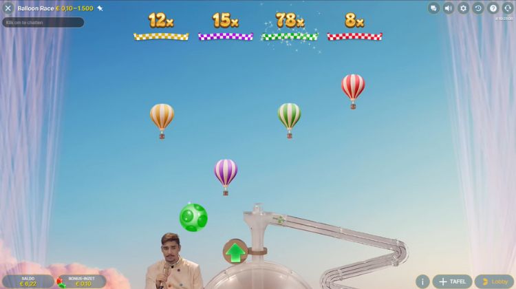 Balloon Race Live Bonusspel