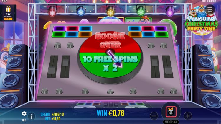 Penguins Christmas Party Time Boogie Back Free Spins