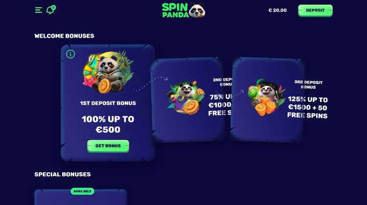 SpinPanda Promoties en Bonussen