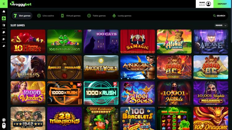 Froggybet Casino Spelaanbod