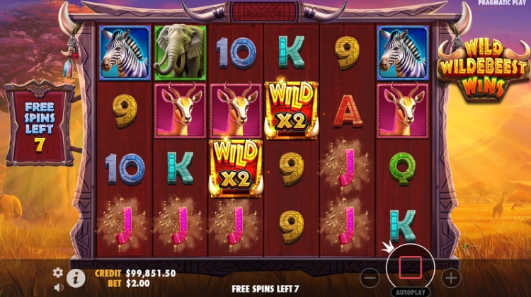 Wild Wildebeest Wins Free Spins Bonus